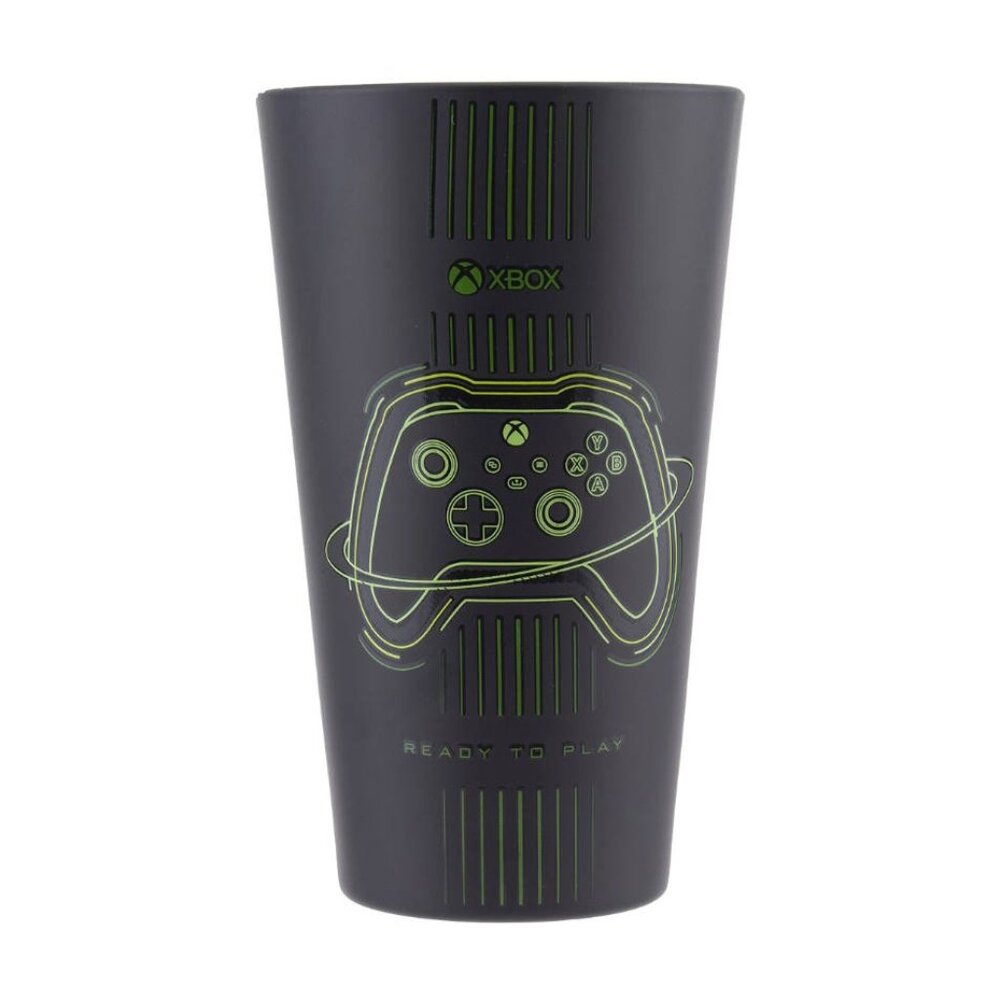 Paladone Official Xbox Drinking Glass Black with Green Controller Design